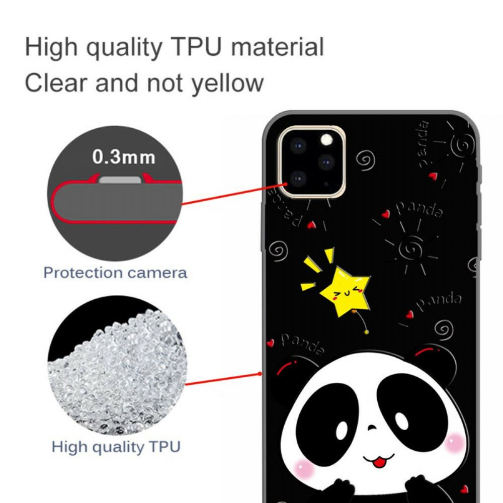 Telefoonhoesje voor iPhone 11 Pro Panda Ster