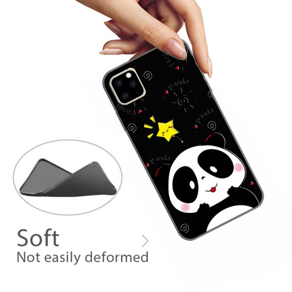 Telefoonhoesje voor iPhone 11 Pro Panda Ster