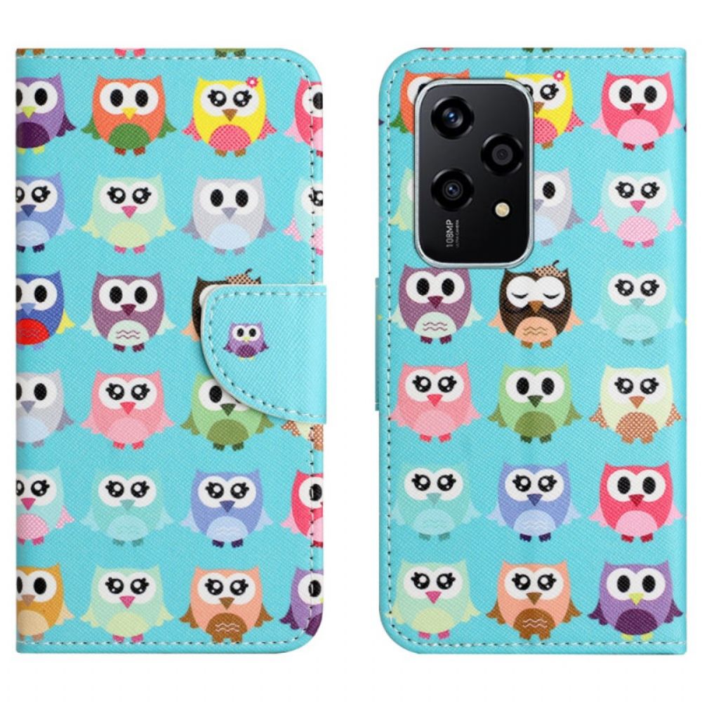 Leren Hoesje Honor 200 Lite Stam Van Uilen Bescherming Hoesje