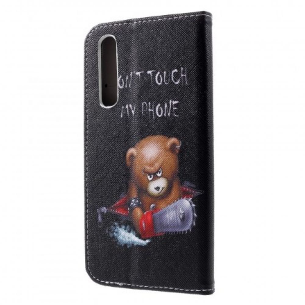 Folio-hoesje voor Huawei P30 Gevaarlijke Beer
