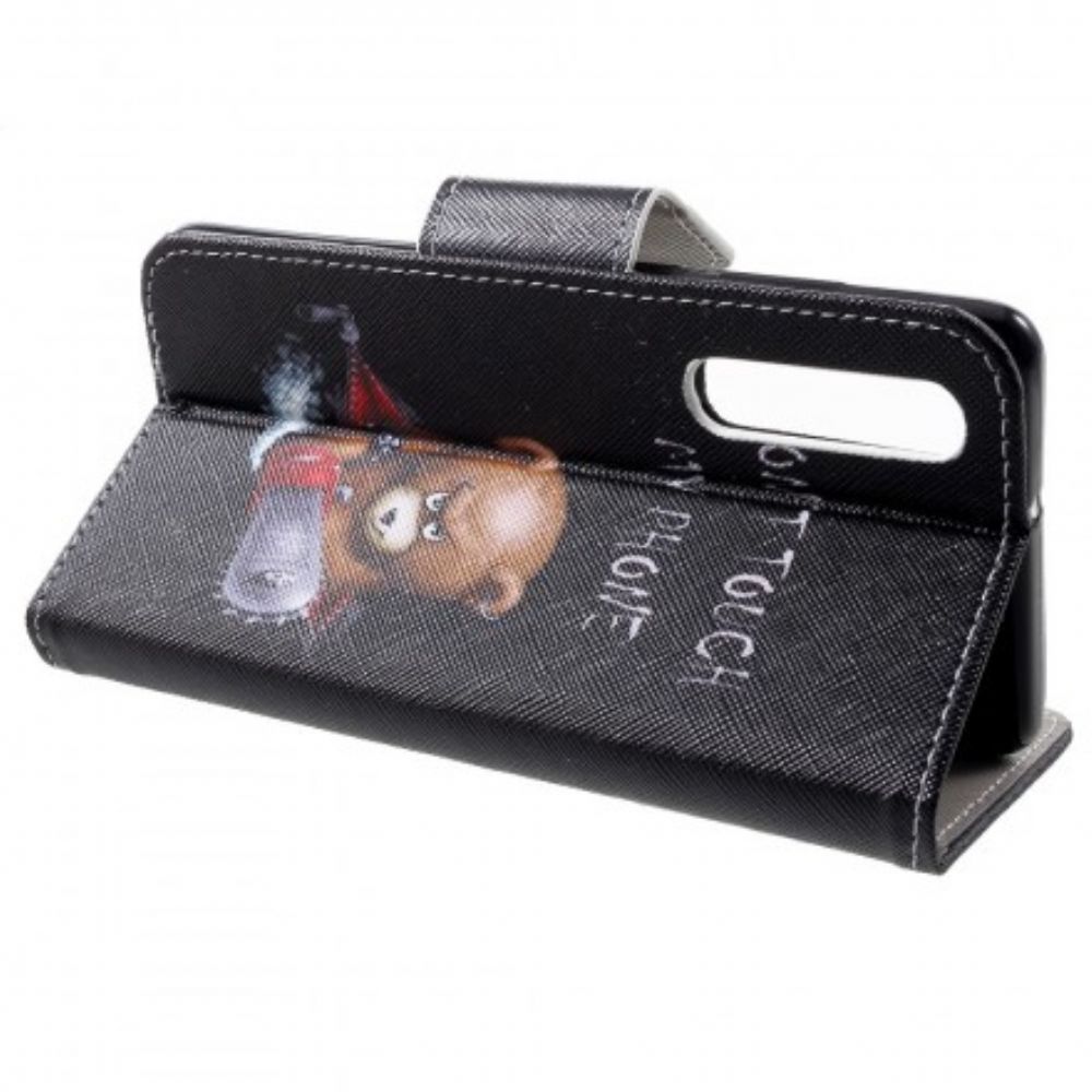 Folio-hoesje voor Huawei P30 Gevaarlijke Beer