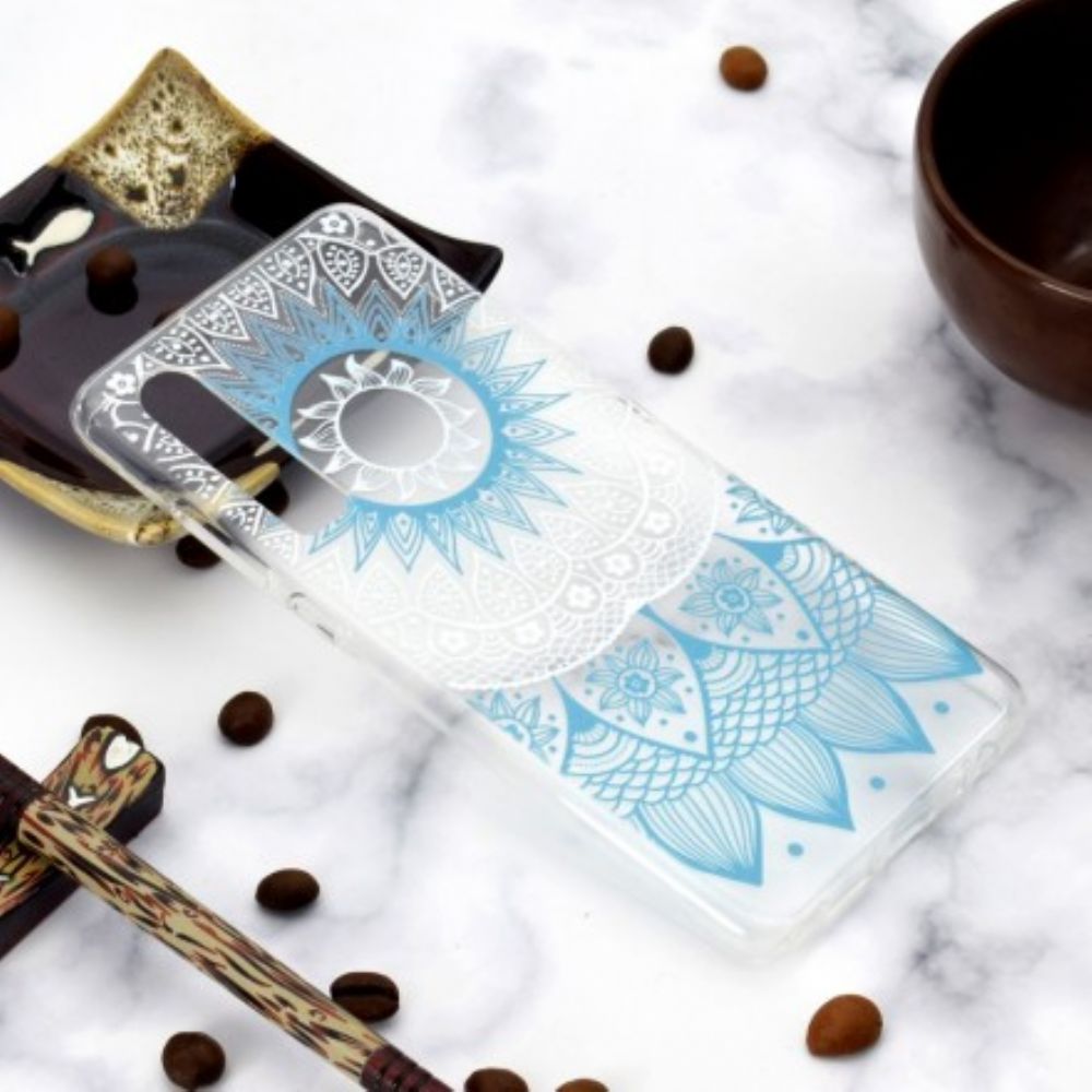 Hoesje voor Huawei P30 Transparante Gekleurde Mandala