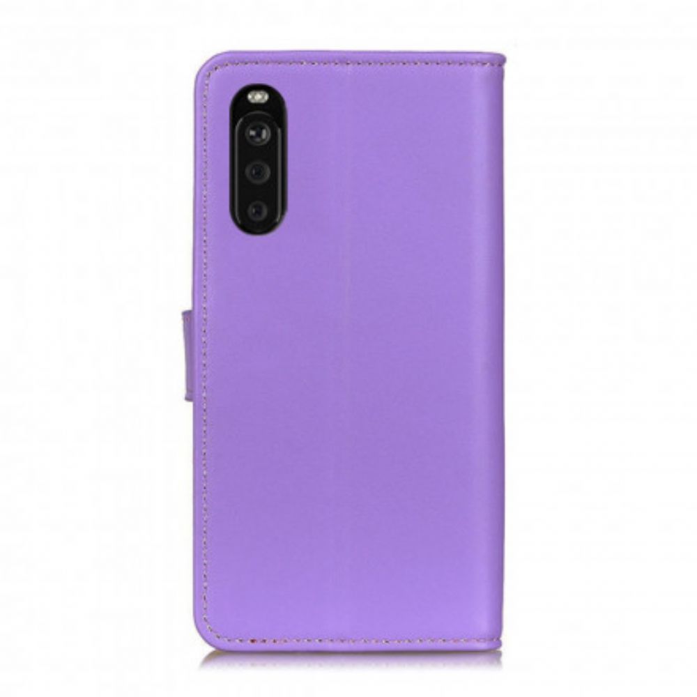 Folio-hoesje voor Sony Xperia 10 III Eenvoudig Kunstleer