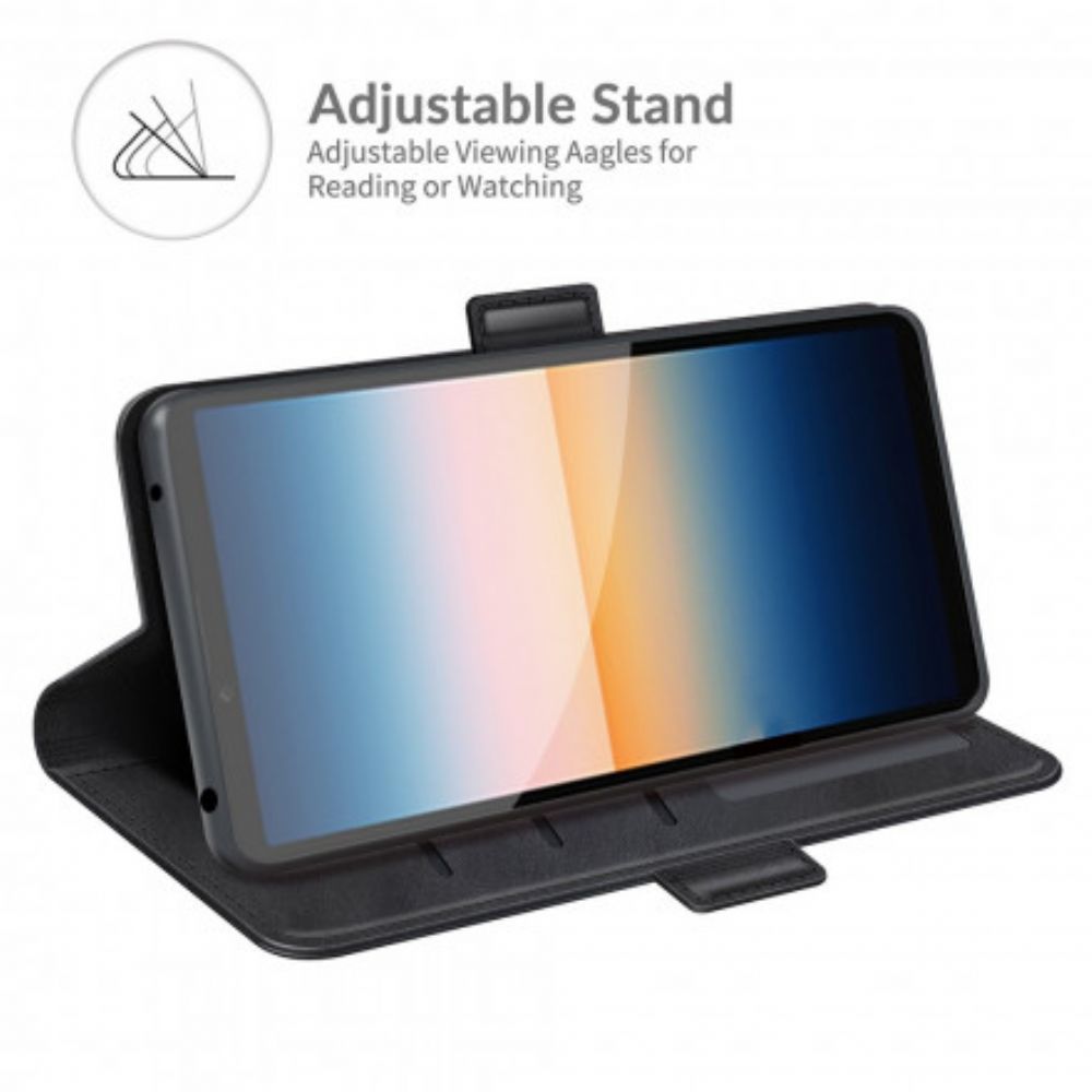 Folio-hoesje voor Sony Xperia 10 III Flip Case Klassieke Dubbele Klep