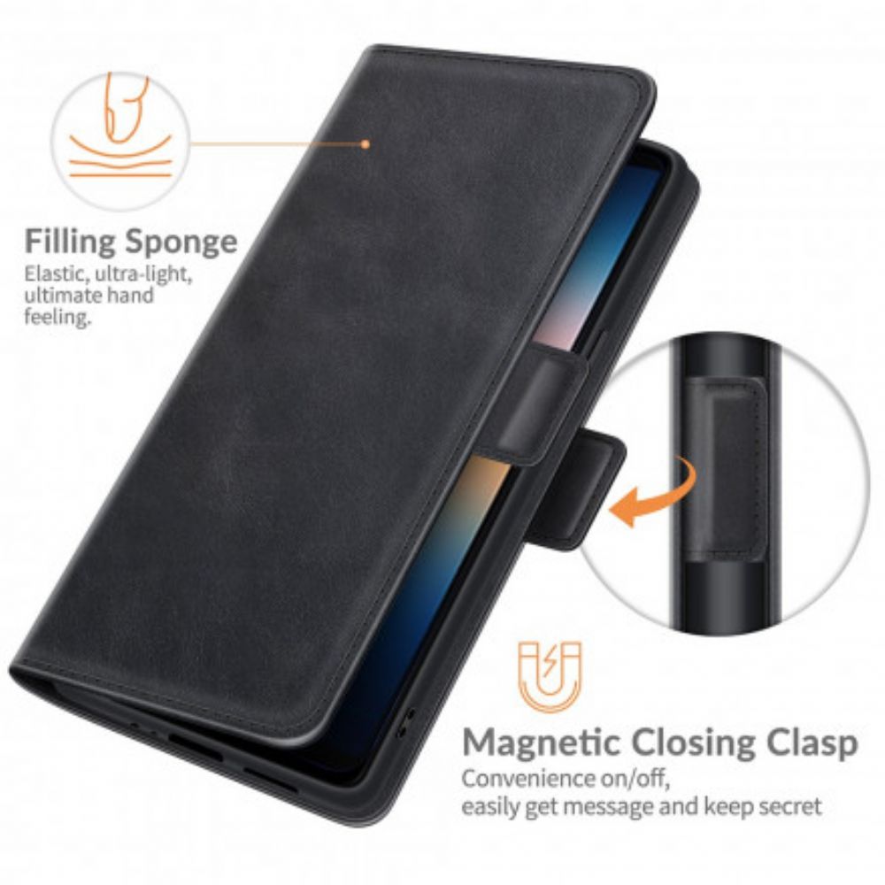 Folio-hoesje voor Sony Xperia 10 III Flip Case Klassieke Dubbele Klep