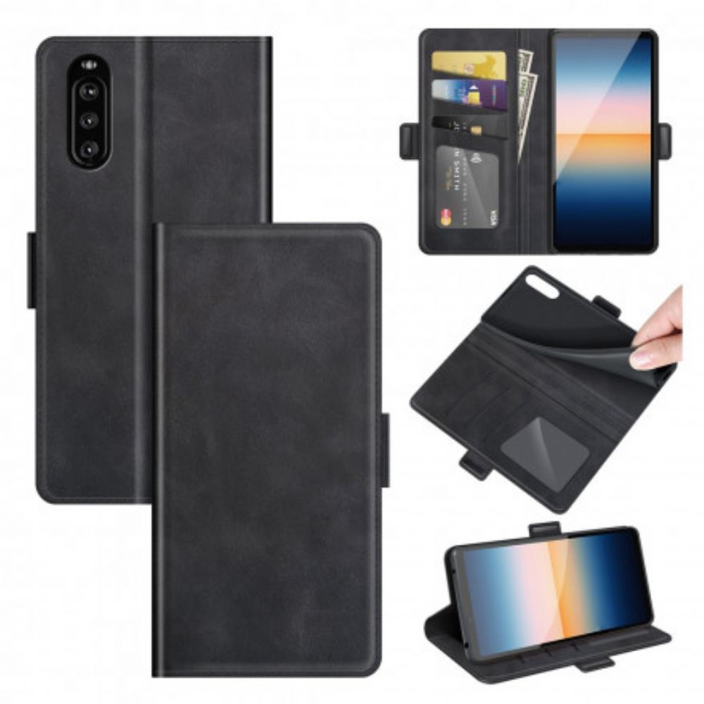 Folio-hoesje voor Sony Xperia 10 III Flip Case Klassieke Dubbele Klep