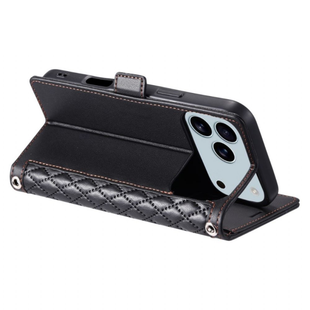 Bescherming Hoesje iPhone 17 Pro Max Klassiek Gewatteerd