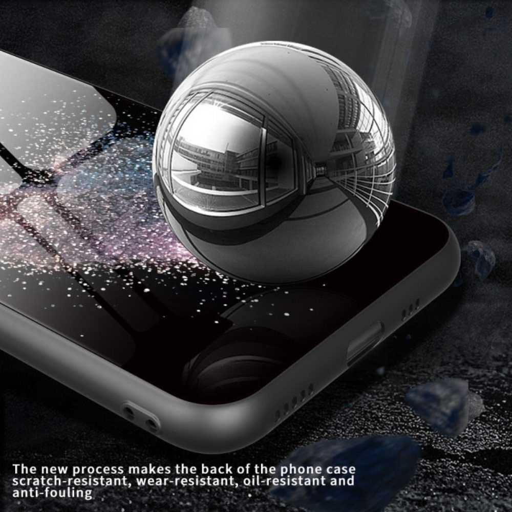 Case Hoesje iPhone 17 Pro Max Telefoonhoesje Hartvormig Gehard Glas