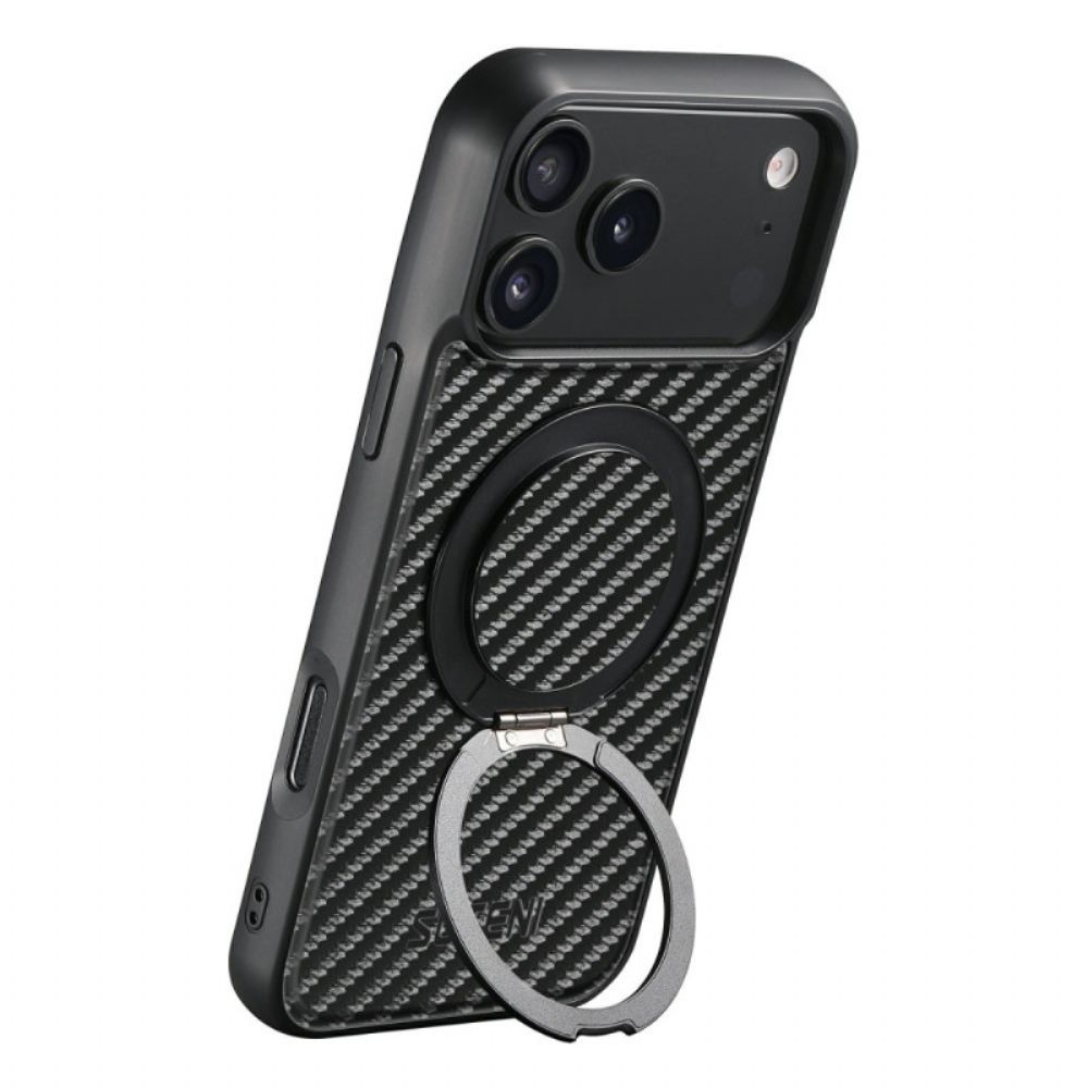 Case Hoesje iPhone 17 Pro Max Telefoonhoesje Magsafe Draaibare Houder Suteni