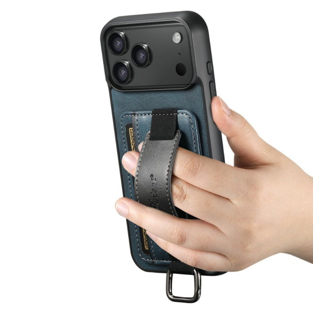 Case Hoesje iPhone 17 Pro Max Telefoonhoesje Suteni Kaarthouder En Band