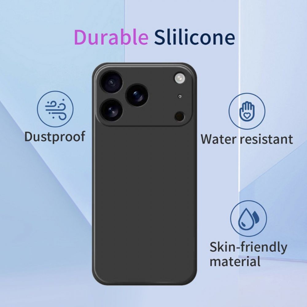 Case Hoesje iPhone 17 Pro Max Telefoonhoesje Vloeibare Siliconen