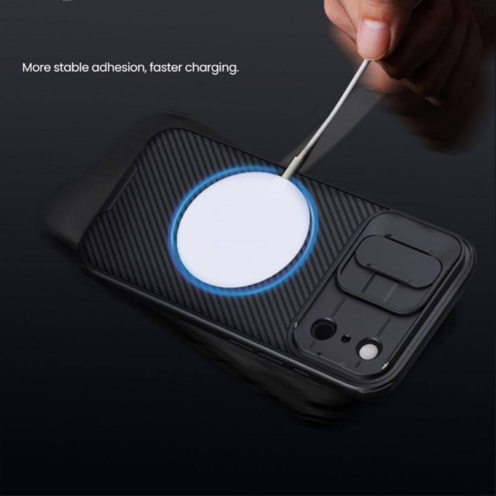 Cover Hoesje iPhone 17 Pro Max Telefoonhoesje Camshield Pro Camerabeschermer Nillkin