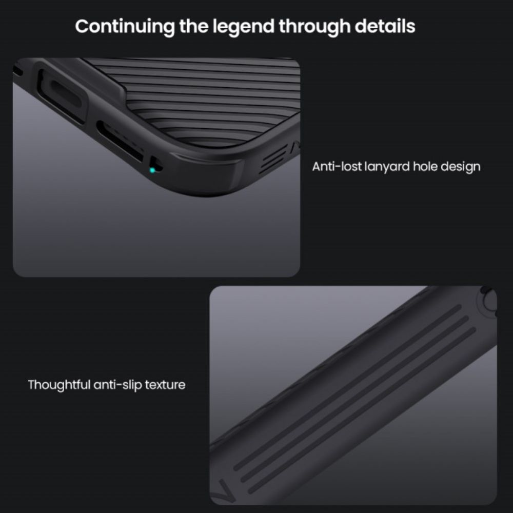 Cover Hoesje iPhone 17 Pro Max Telefoonhoesje Camshield Pro Camerabeschermer Nillkin