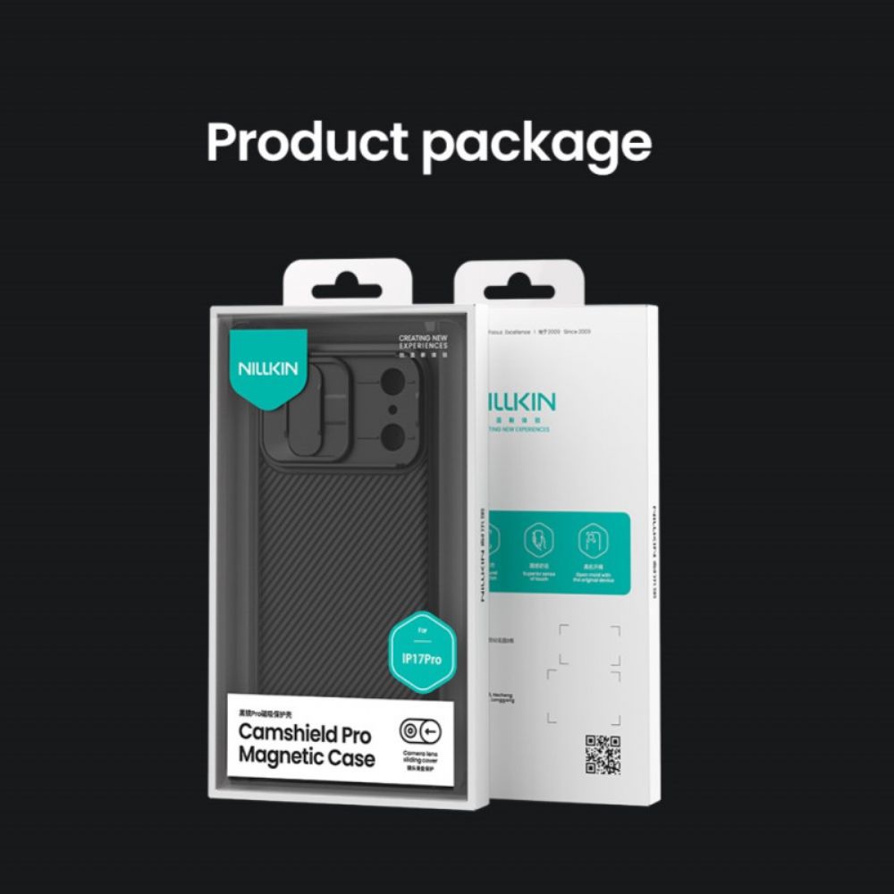 Cover Hoesje iPhone 17 Pro Max Telefoonhoesje Camshield Pro Camerabeschermer Nillkin