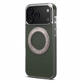 Cover Hoesje iPhone 17 Pro Max Telefoonhoesje Gestructureerd Leer