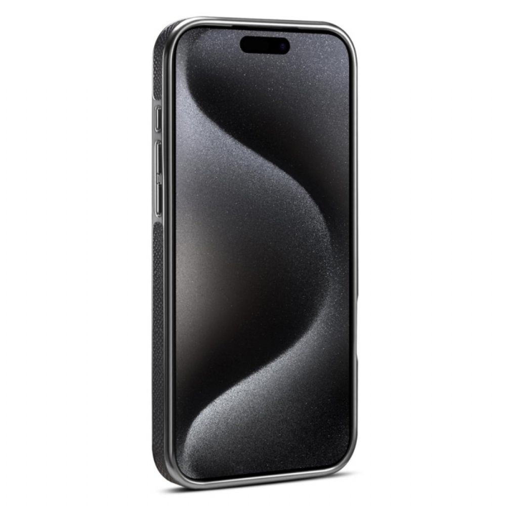 Cover Hoesje iPhone 17 Pro Max Telefoonhoesje Gestructureerd Leer