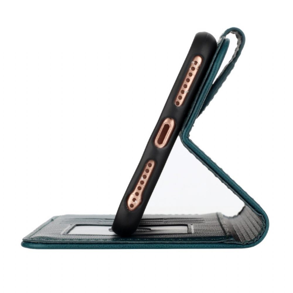 Flip Case Leren iPhone 17 Pro Max Bloemenkant