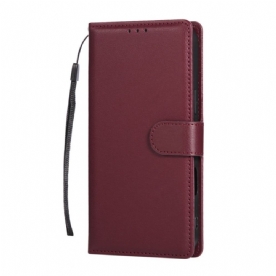 Flip Case Leren iPhone 17 Pro Max Eenvoudig En Effen