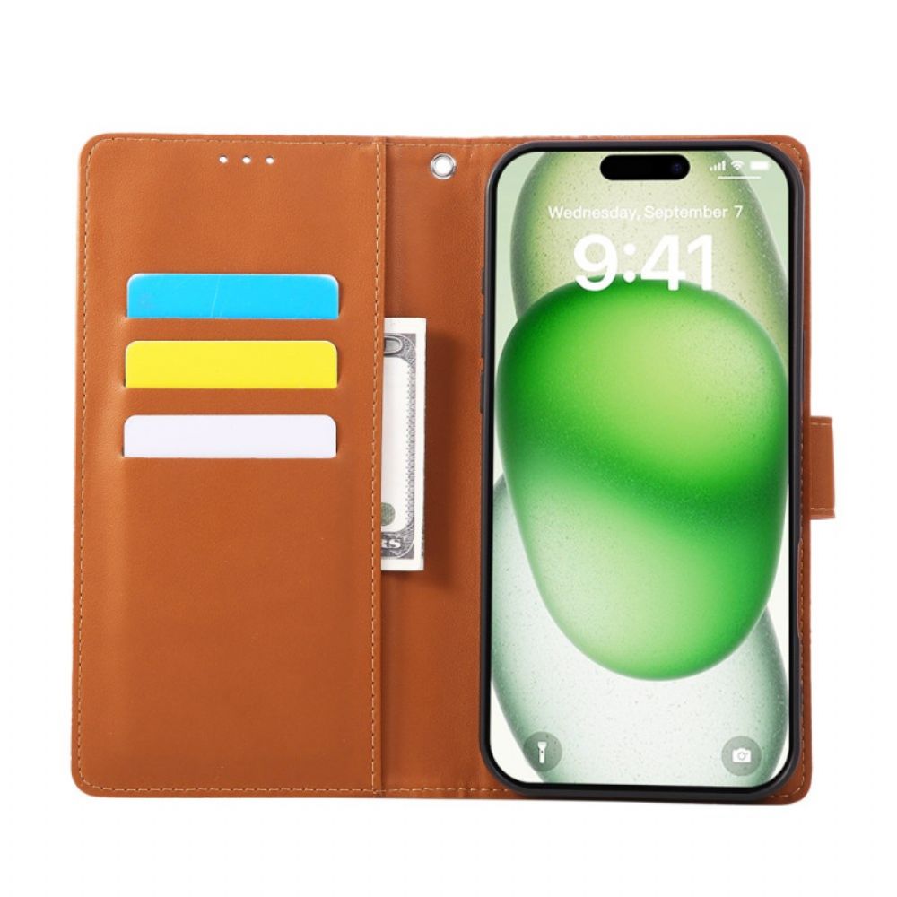 Folio-hoesje iPhone 17 Pro Max Bloemenprint