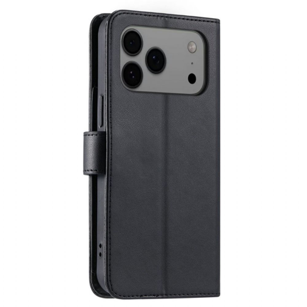 Folio-hoesje iPhone 17 Pro Max Gewatteerd Met Sleutelkoord En Schouderband