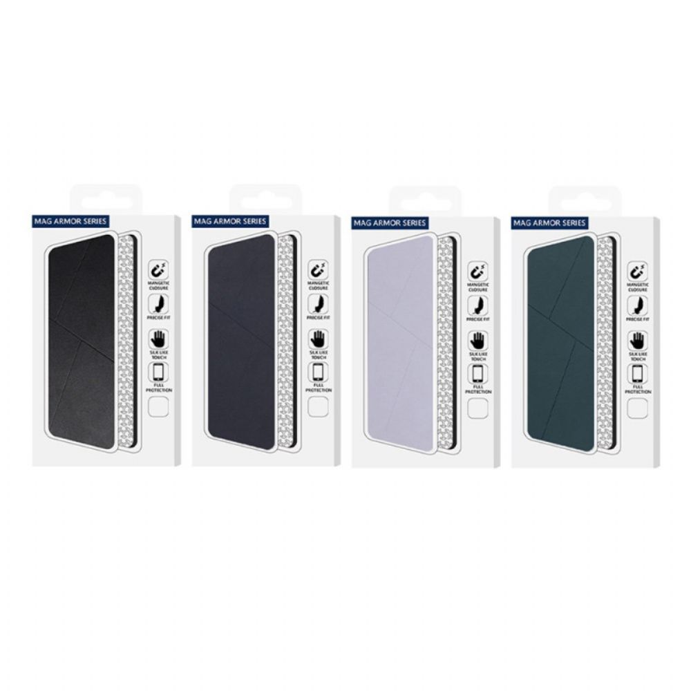 Folio-hoesje iPhone 17 Pro Max Magnetische Sluiting En Kaarthouder