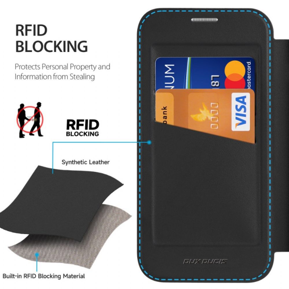 Folio-hoesje iPhone 17 Pro Max Magsafe-compatibel Skin X Pro Series Dux Ducis