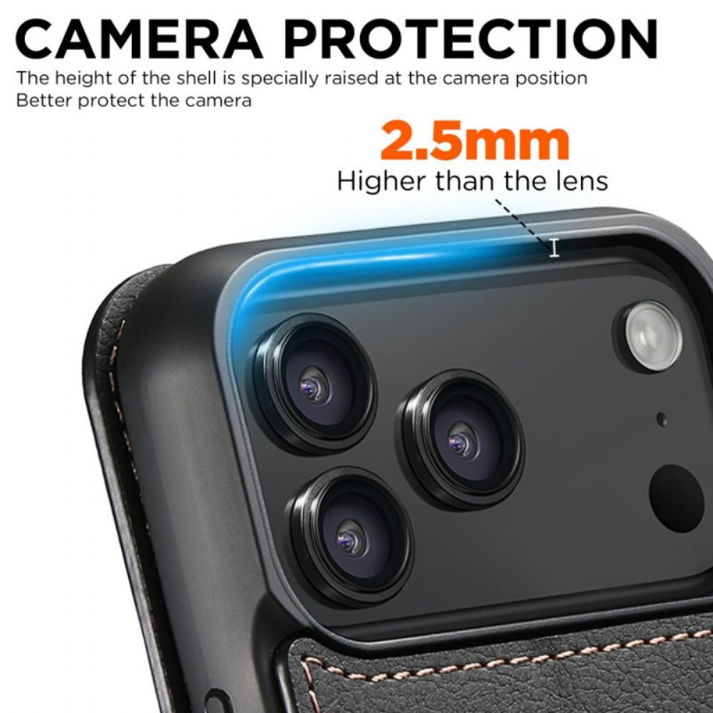 Folio-hoesje iPhone 17 Pro Max Magsafe-compatibel Suteni