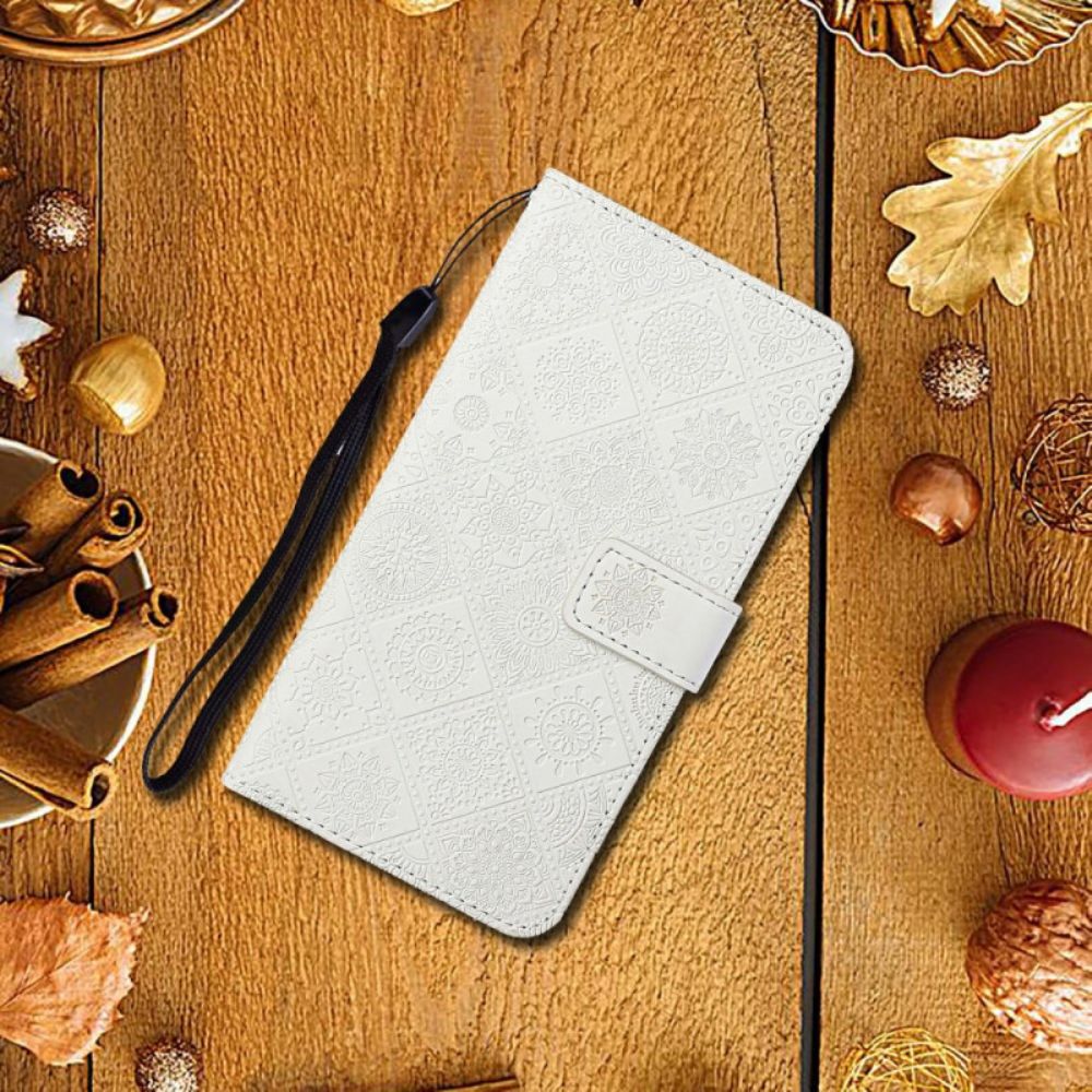 Folio-hoesje iPhone 17 Pro Max Telefoonhoesje Patchwork