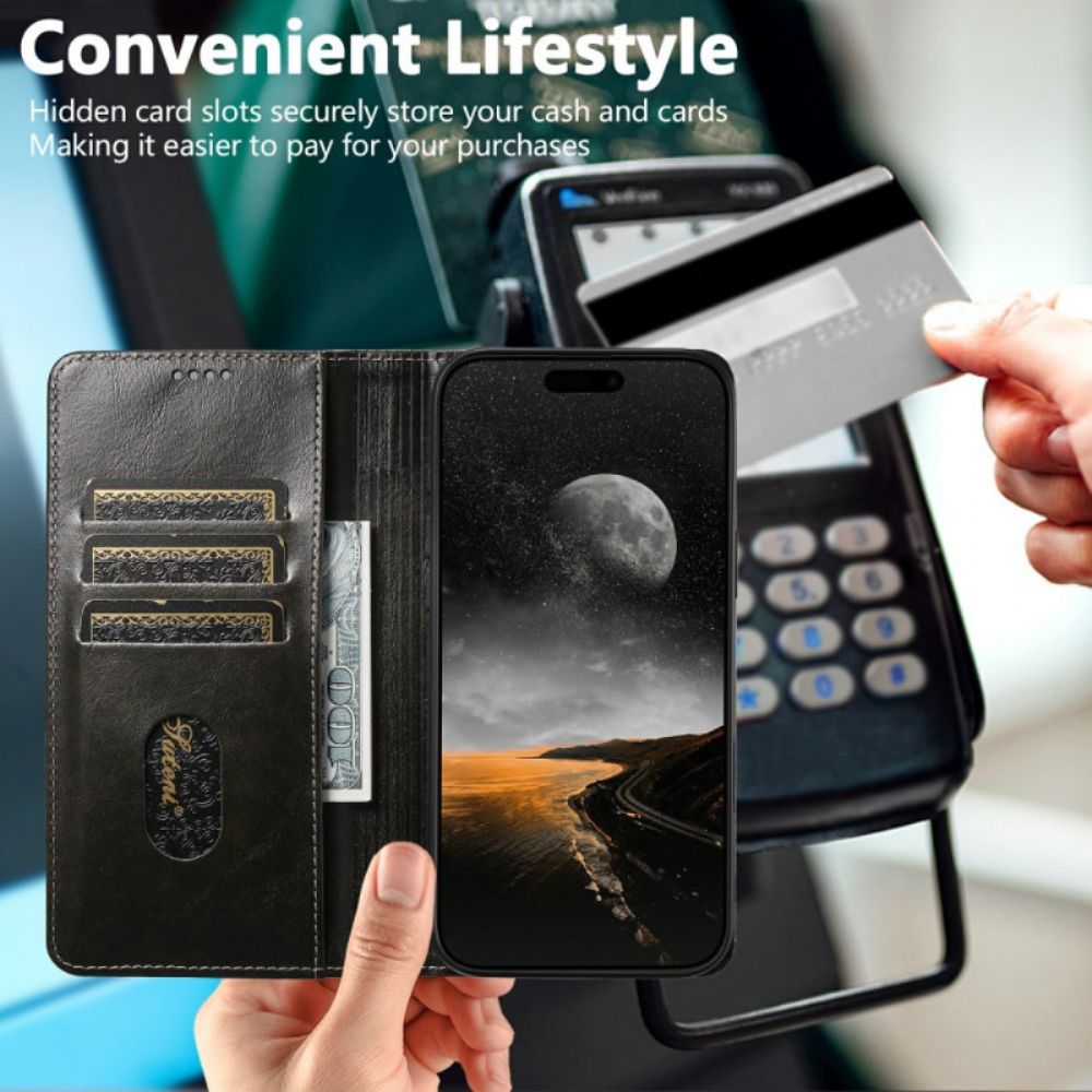 Folio-hoesje iPhone 17 Pro Max Telefoonhoesje Vintage Suteni