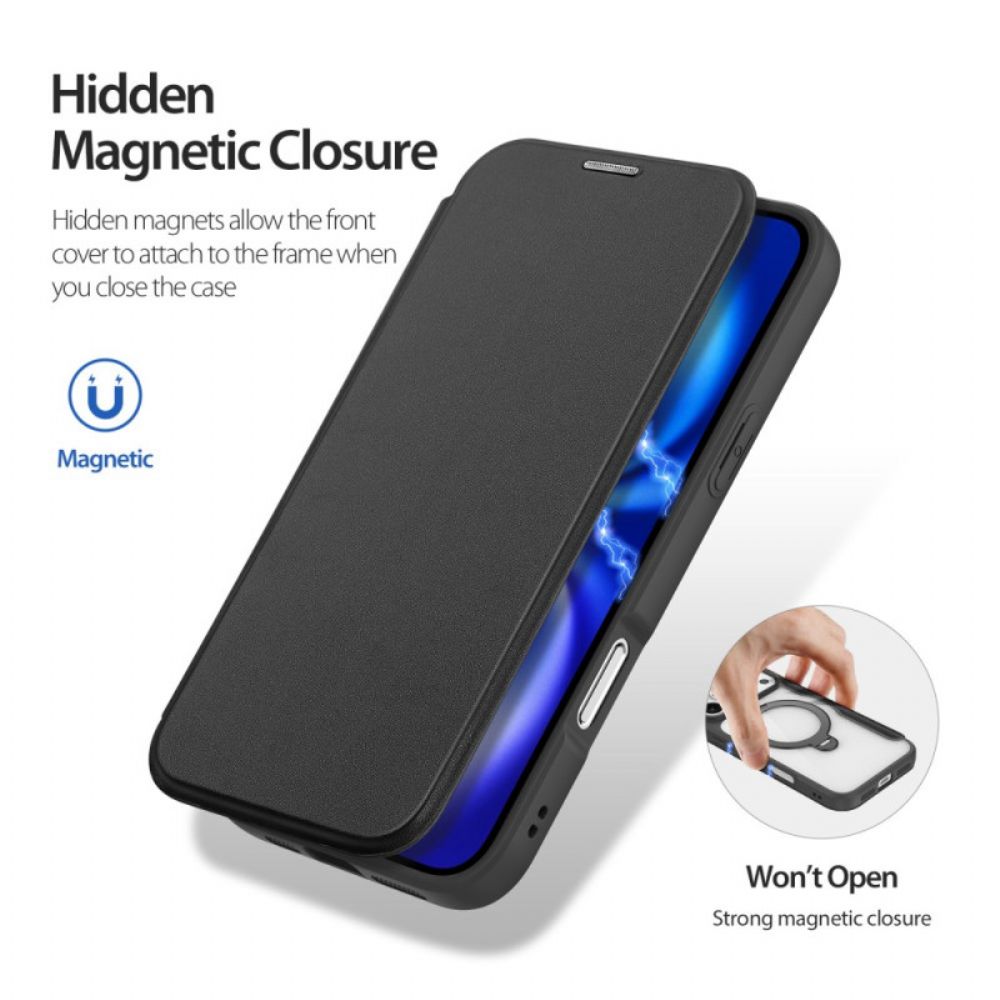 Folio-hoesje Voor iPhone 17 Pro Max Magsafe Met Skin X Pro Series Dux Ducis Houder