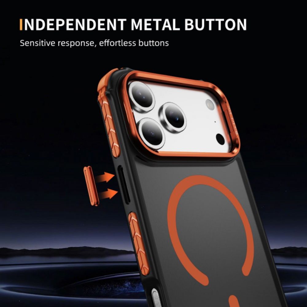 Hoesje iPhone 17 Pro Max Compatibele Magsafe Lenshouder Zwart Bescherming Hoesje