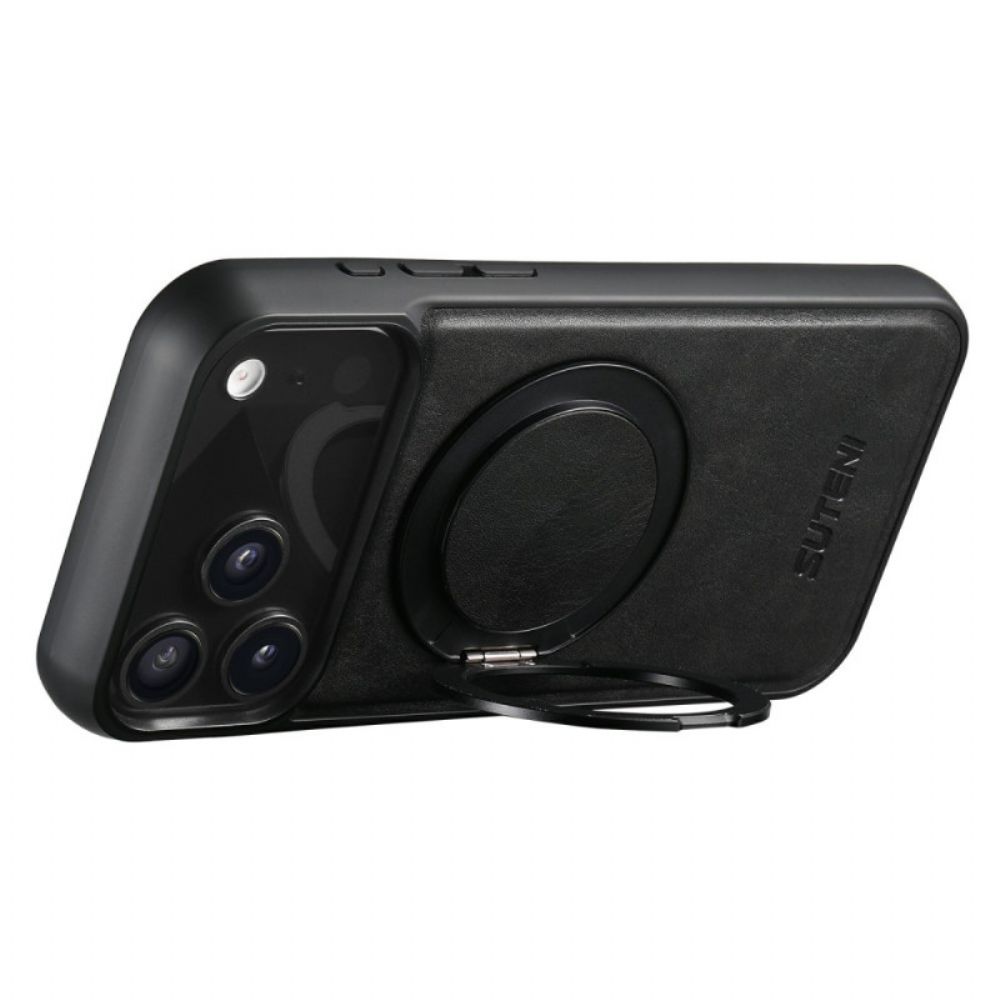 Hoesje iPhone 17 Pro Max Compatibele Magsafe Met Draaibare Houder Suteni Bescherming Hoesje