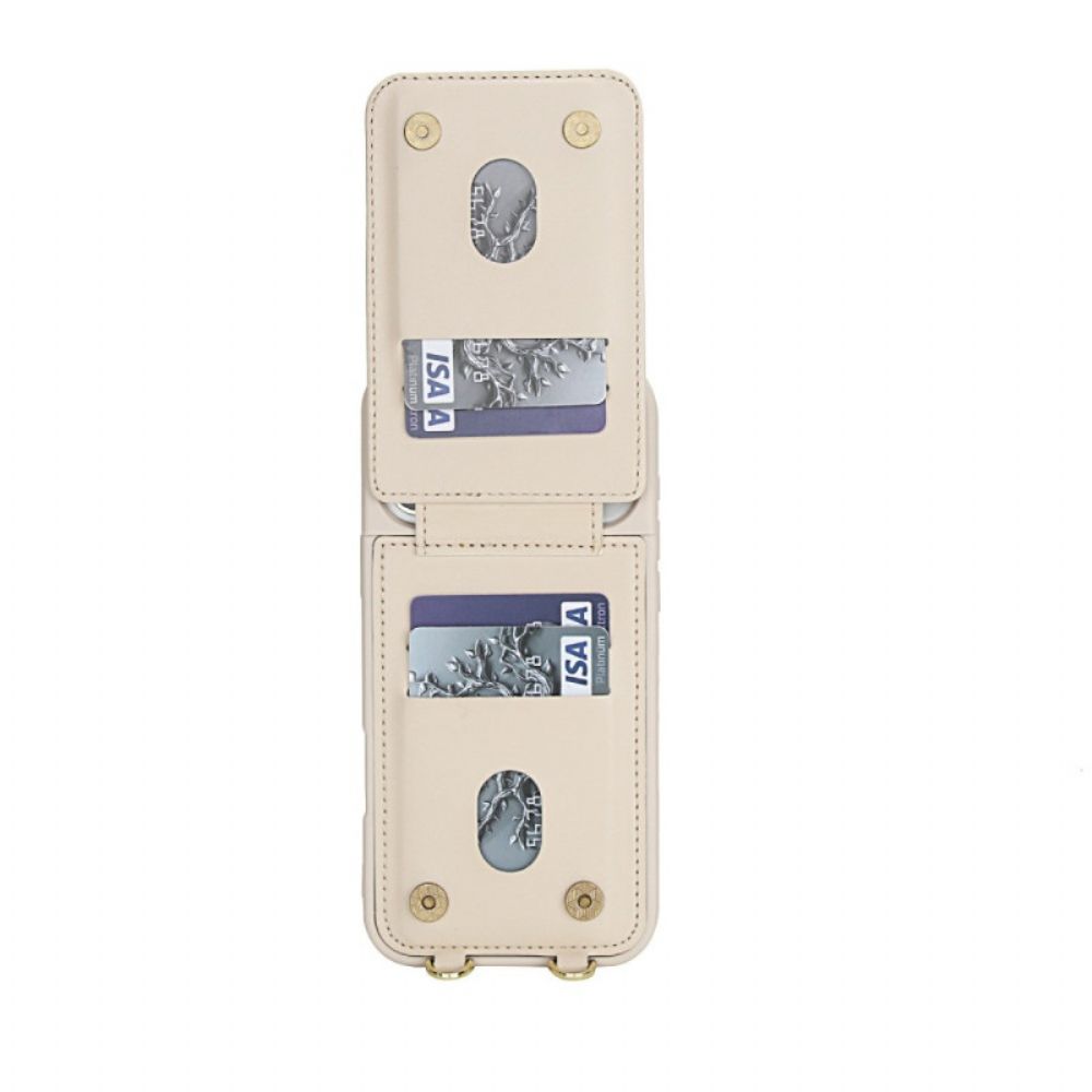 Hoesje iPhone 17 Pro Max Kaarthouder En Schouderband