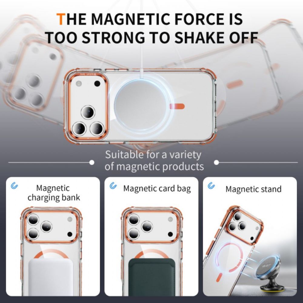 Hoesje iPhone 17 Pro Max Magsafe-compatibel Gekleurd