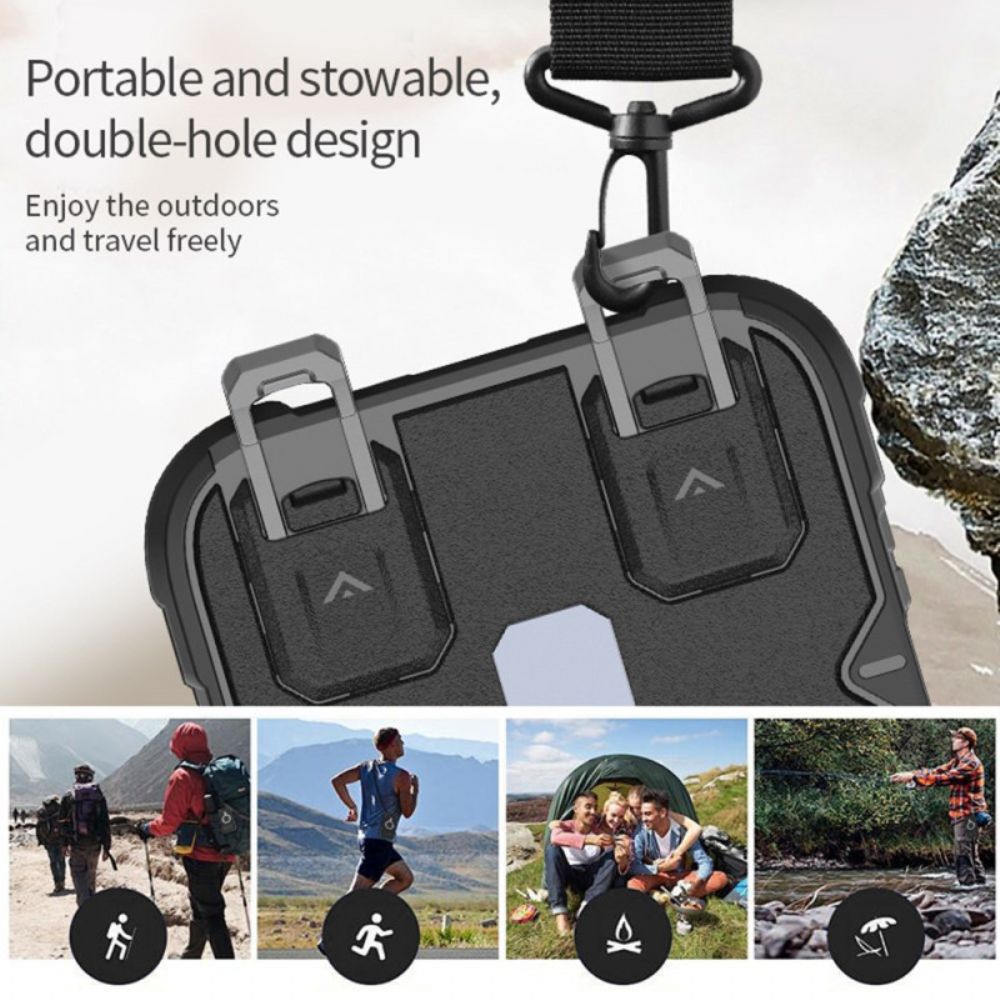 Hoesje iPhone 17 Pro Max Magsafe-compatibel Met Houder En Polsbandje Bescherming Hoesje