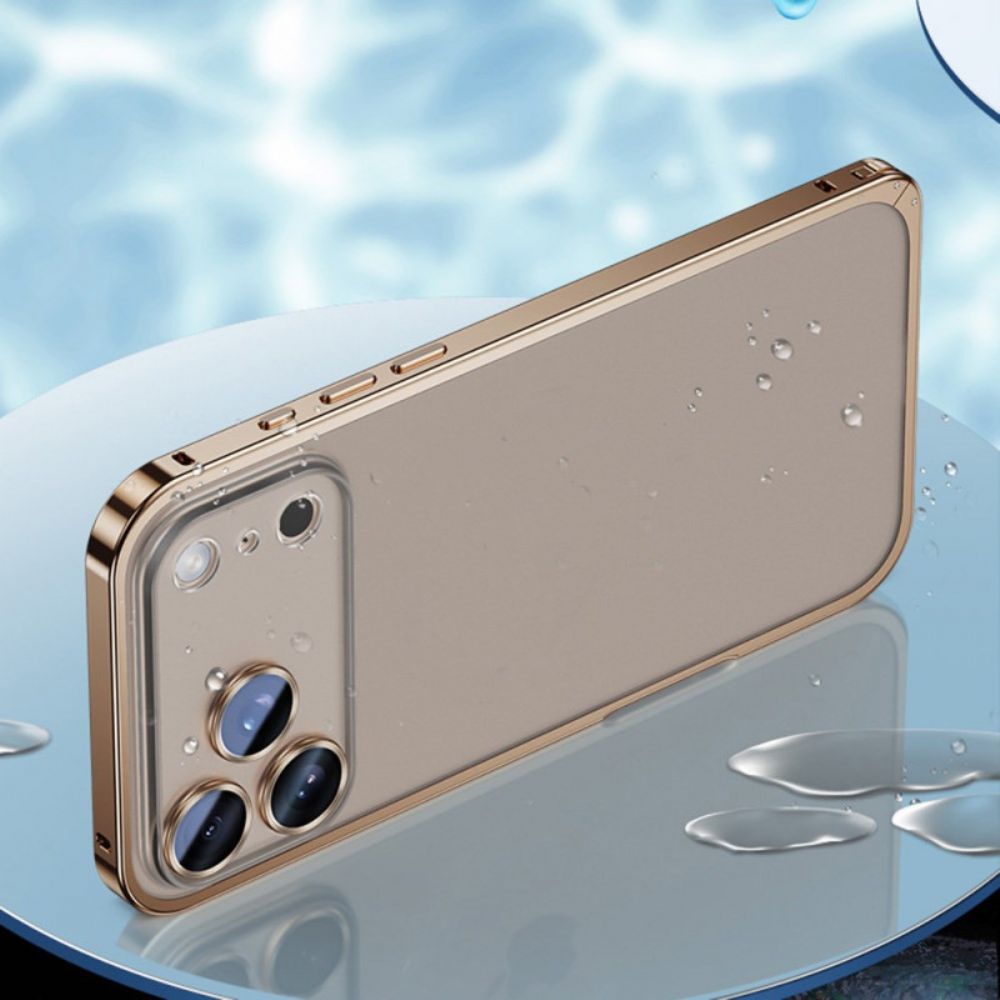 Hoesje iPhone 17 Pro Max Metalen Frame Bescherming Hoesje