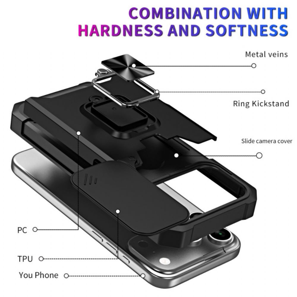 Hoesje iPhone 17 Pro Max Robuuste Standaard En Schuifdeksel