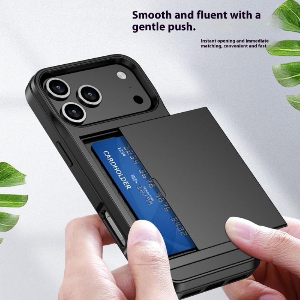 Hoesje iPhone 17 Pro Max Schuifbare Kaarthouder