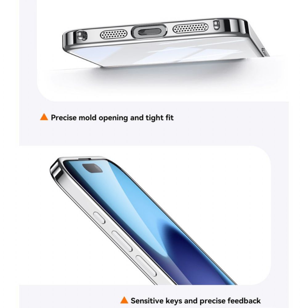 Hoesje iPhone 17 Pro Max Transparant Met Draagkoord Bescherming Hoesje