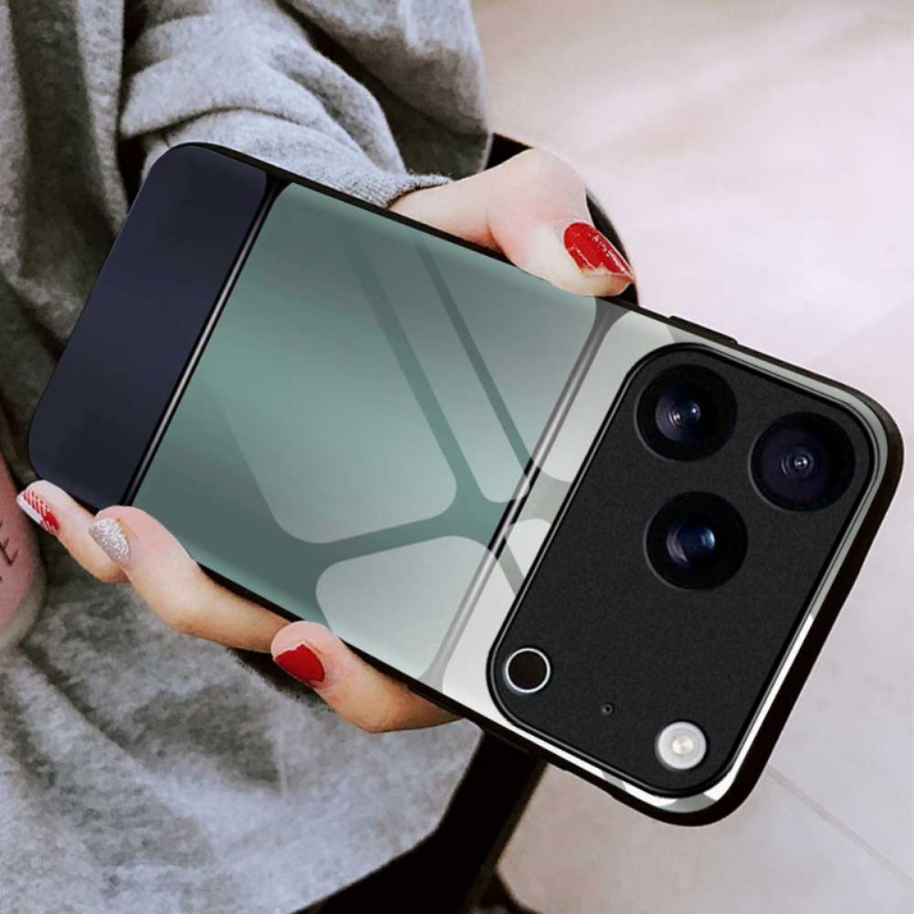 Hoesje iPhone 17 Pro Max Tweekleurig Gehard Glas Bescherming Hoesje