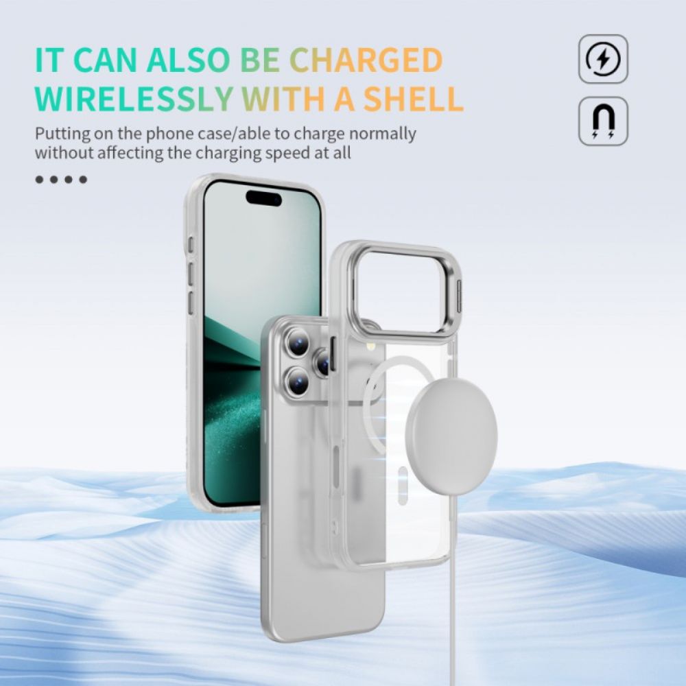 Hoesje Voor iPhone 17 Pro Max Magnetische Houder Met Matte Lens