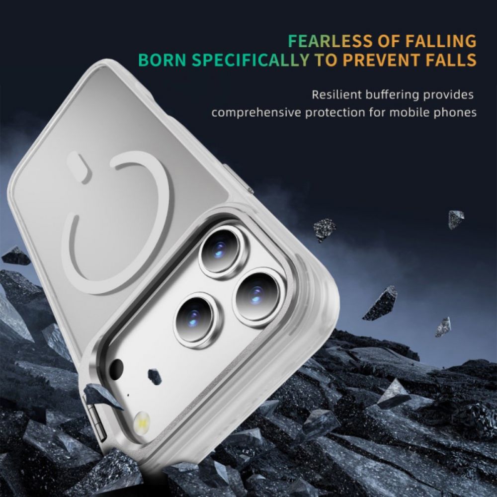 Hoesje Voor iPhone 17 Pro Max Magnetische Houder Met Matte Lens