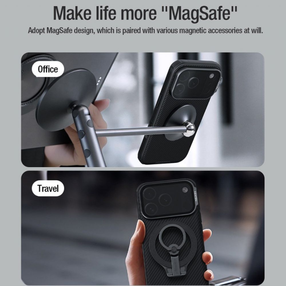 Hoesje Voor iPhone 17 Pro Max Magsafe Camshield Prop Series Nillkin