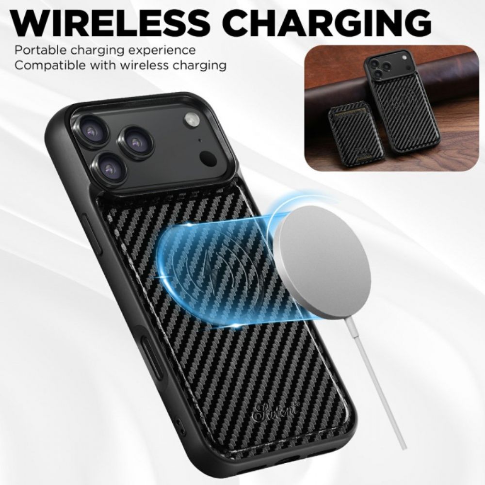 Hoesje Voor iPhone 17 Pro Max Magsafe-compatibele Afneembare Kaarthouder