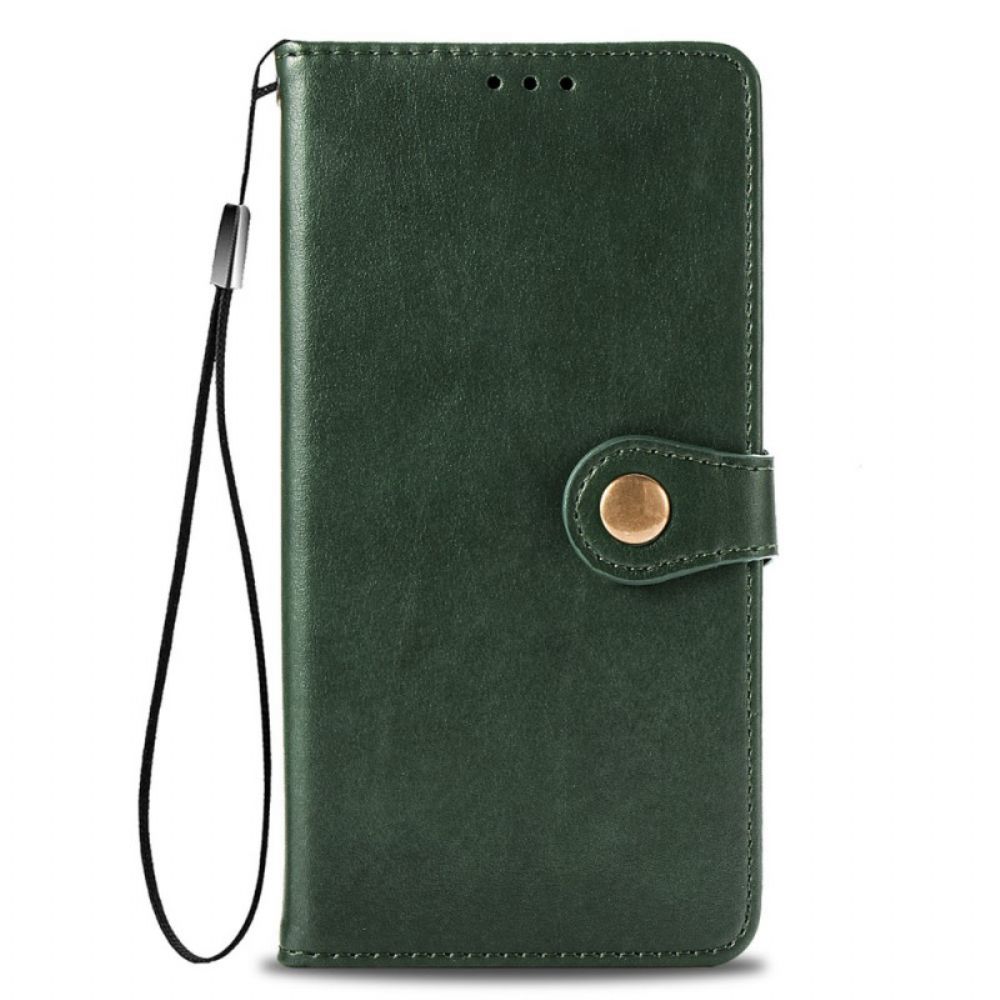 Folio-hoesje voor Samsung Galaxy A13 Faux Leder En Vintage Sluiting