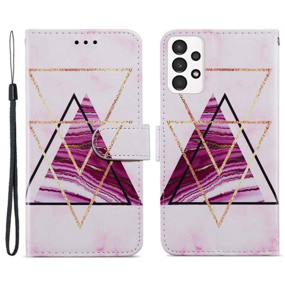 Folio-hoesje voor Samsung Galaxy A13 Intens Marmer