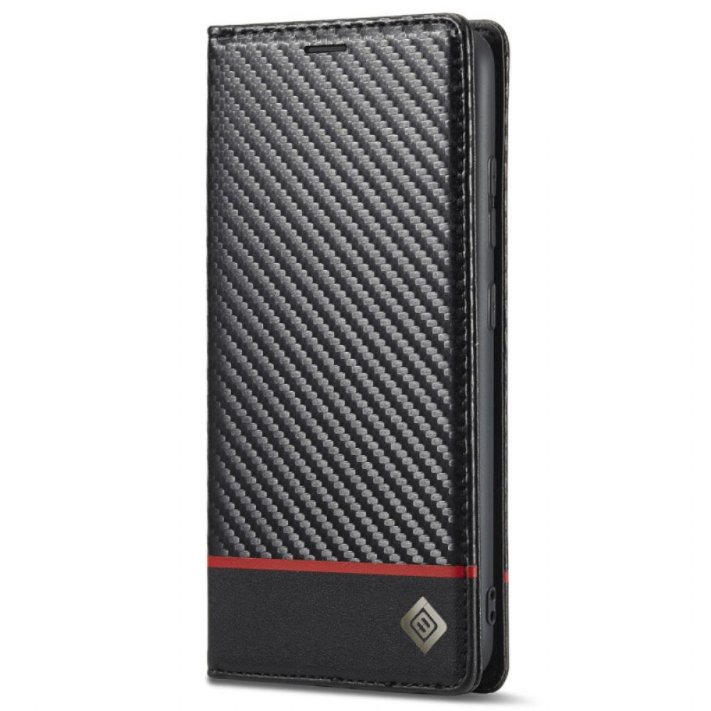 Folio-hoesje voor Samsung Galaxy A13 Koolstofvezel Lc.imeeke