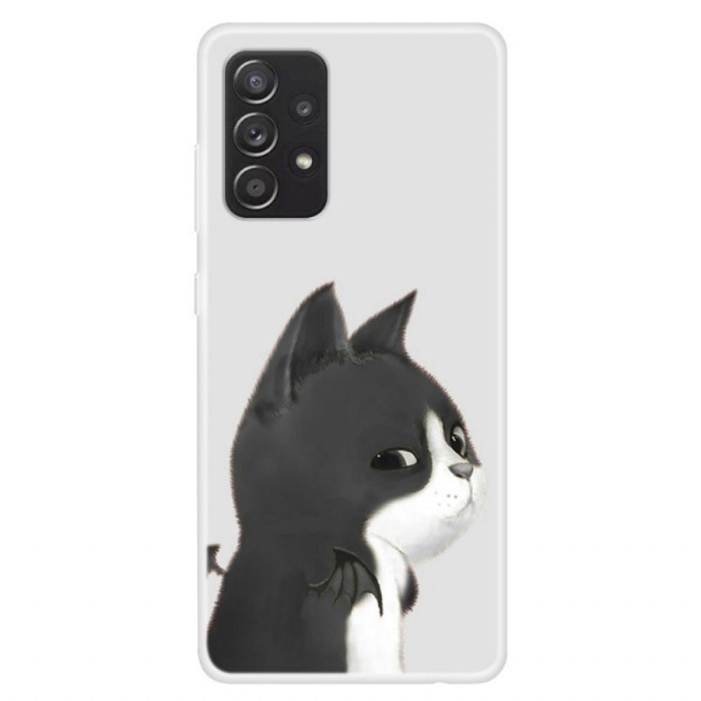 Hoesje voor Samsung Galaxy A13 Duivelskat