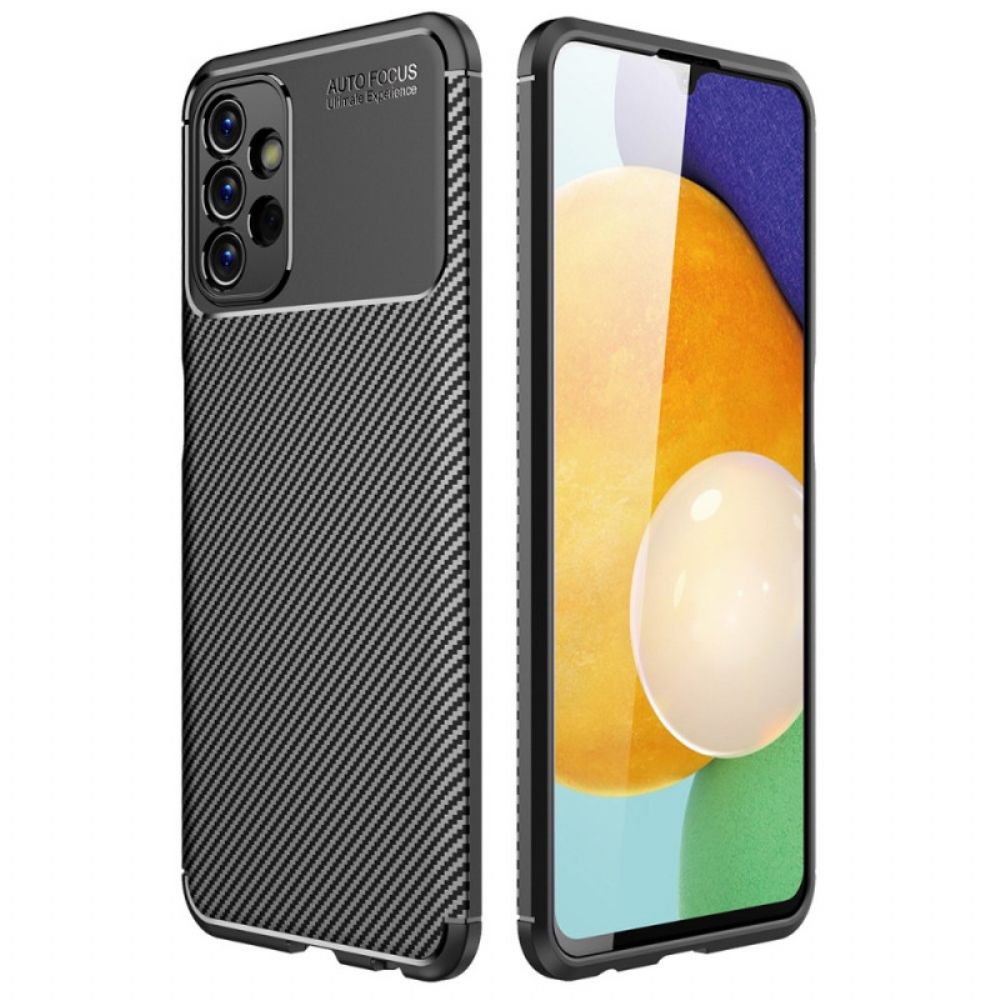 Hoesje voor Samsung Galaxy A13 Flexibele Koolstofvezeltextuur