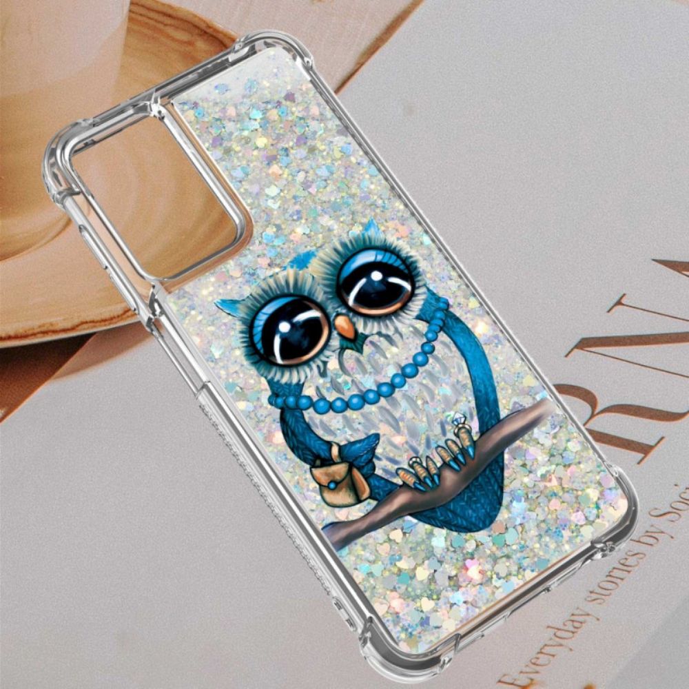Hoesje voor Samsung Galaxy A13 Miss Glitteruil